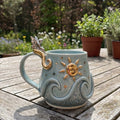 Celestial Fairy Sun & Waves Ceramic Mug