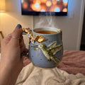 Hummingbird & Blossom Ceramic Mug